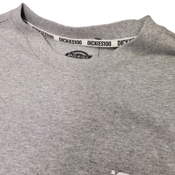 Dickies Men 100 Years Anniversary Short Sleeve T-Shirt Heather Gray X-Small - Picture 5 of 10